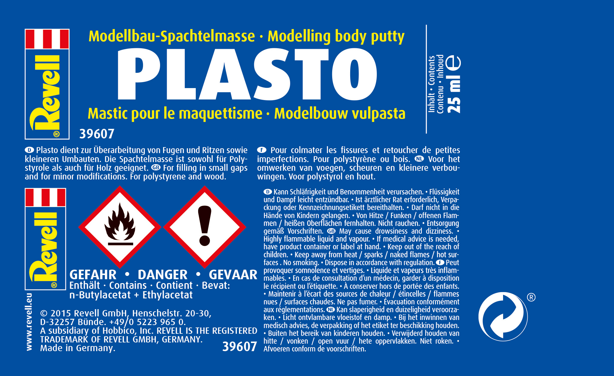 revell-39607-2-Plasto-Spachtelmasse-Putty-für-Plastikmodellbau