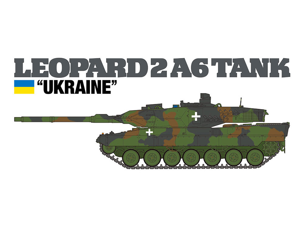 tamiya-25207-2-Leopard-2A6-Kampfpanzer-Ukraine-Seitenansicht