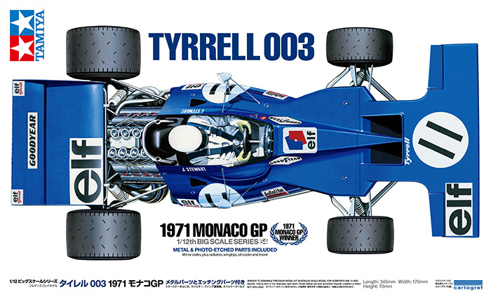 Tamiya Tyrrell 003 1971 Monaco GP (mit Photoätzteilen) #12054