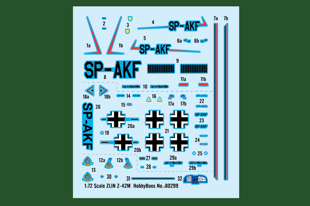 hobbyboss-80299-2-Zlin-Z-42M-Sportflugzeug-Tiefdecker