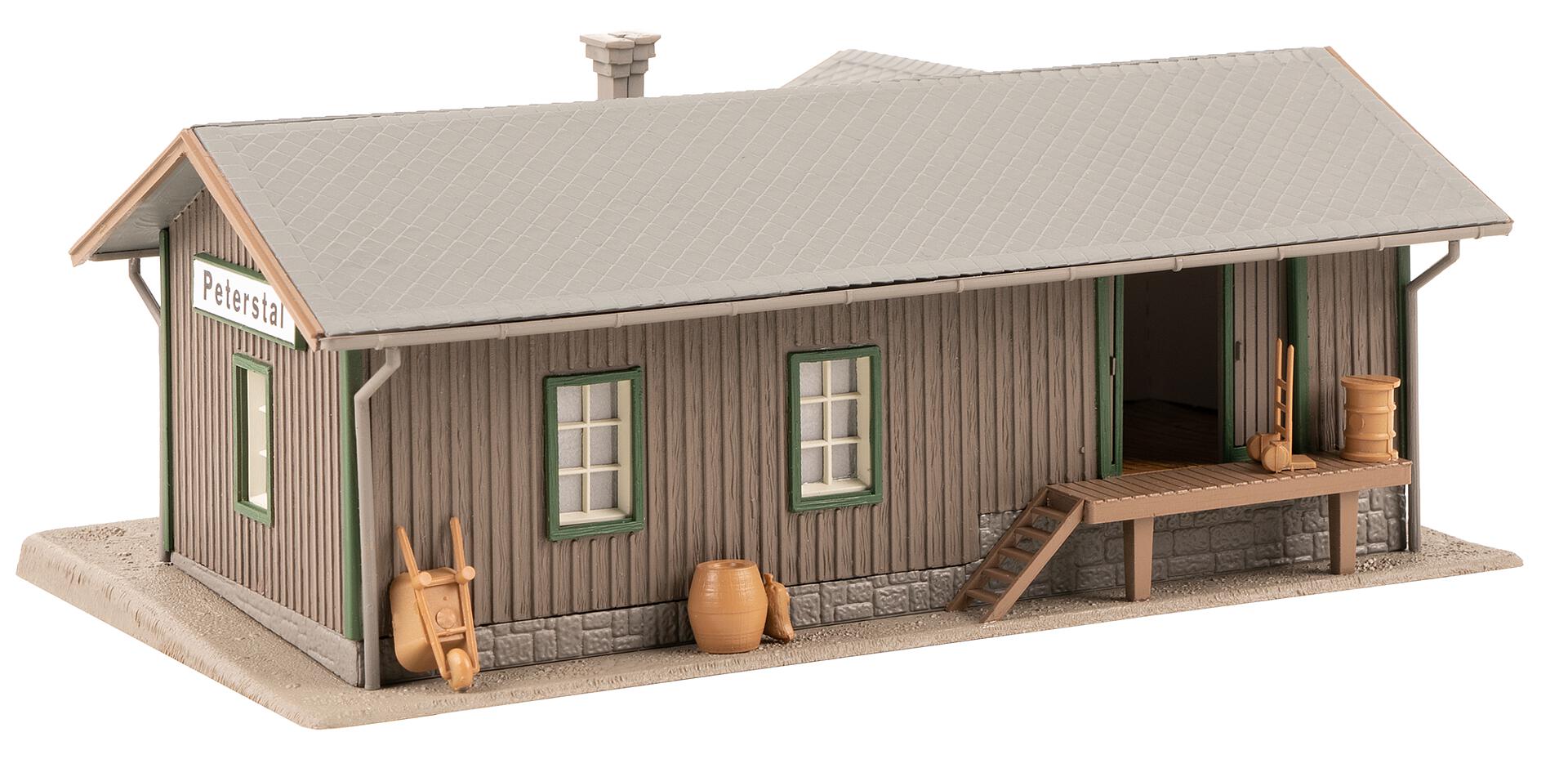 faller-131394-3-Haltepunkt-Warenlager-Modelleisenbahn