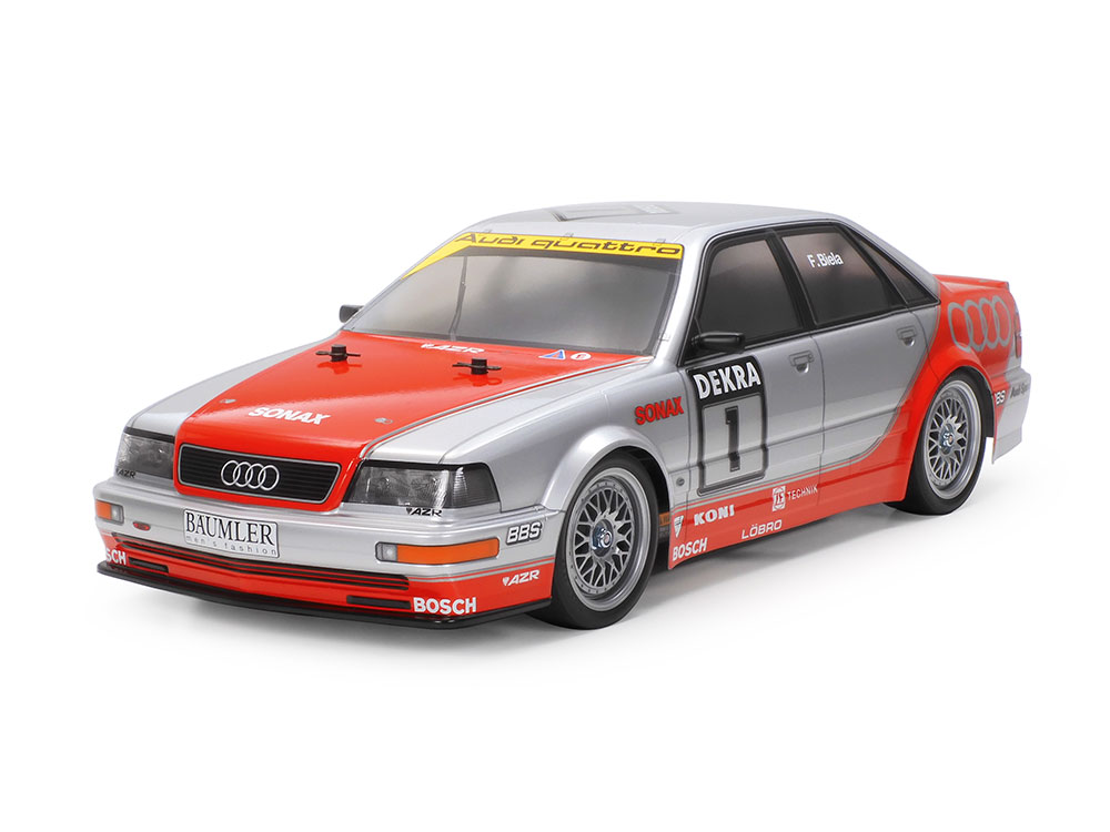 tamiya-58699-60A-1-Audi-V8-quattro-DTM-Evolution-1992-Frank-Biela-Deutsche-Tourenwagen-Meisterschaft-180-Grad-Kurbelwelle-Norisring