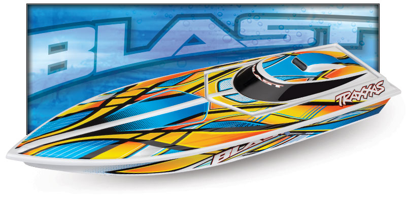 traxxas-38104-8-orange-1-Blast-ferngesteuertes-Rennboot