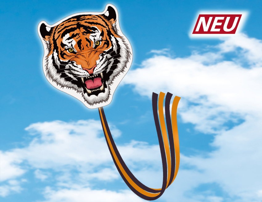 günther-flugspiele-1153-1-Tiger-Einleiner-Drachen-Ripstop-Polyester günther-flugspiele-1153-1-Tiger-Einleiner-Drachen-Ripstop-Polyester