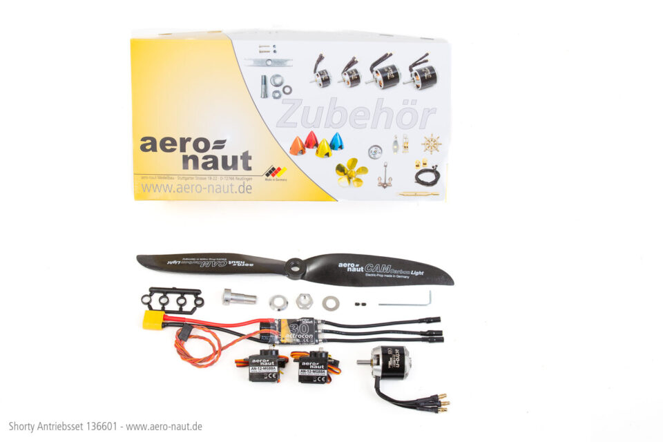 aero-naut-1366-01-Antriebsset-Shorty-Trainermodell-Motor-Regler-Servos-Luftschraube