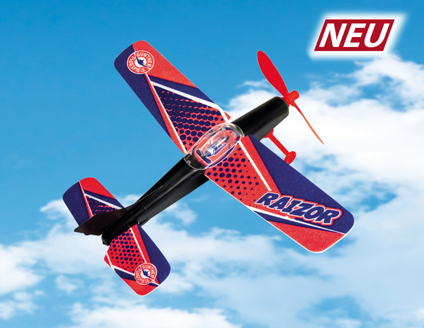 günther-Flugspiele-1662-1-Raizor-Gummimotorflieger-kleines-Modell günther-Flugspiele-1662-1-Raizor-Gummimotorflieger-kleines-Modell