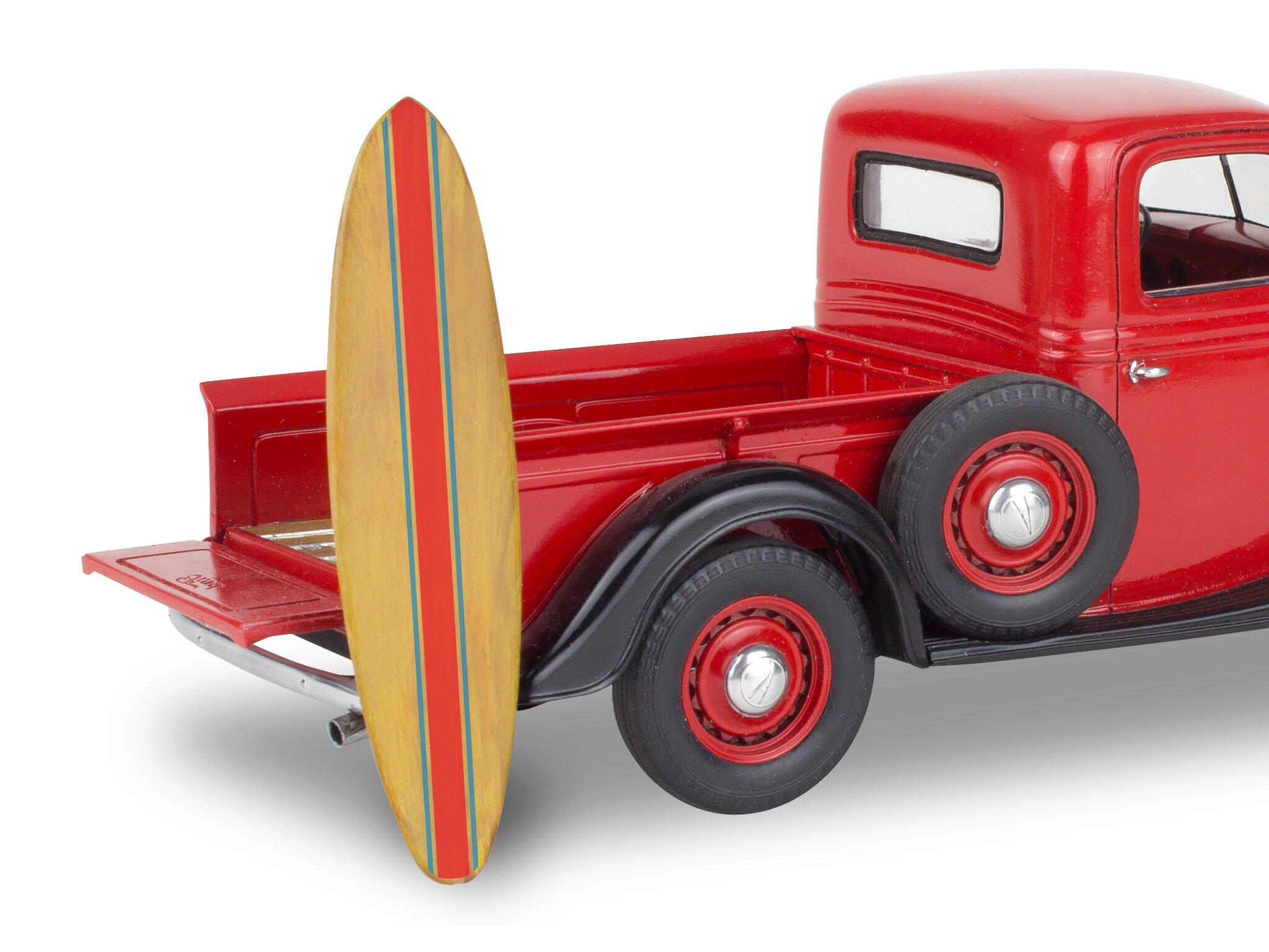 Revell-85-4516-4-1937—Ford-Pickup-with-surfboard-Hot-Rod-Bausatz