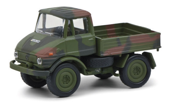 schuco-452658900-Mercedes-Benz-Unimog-U406-Pritschenwagen-Bundeswehr-flecktarn