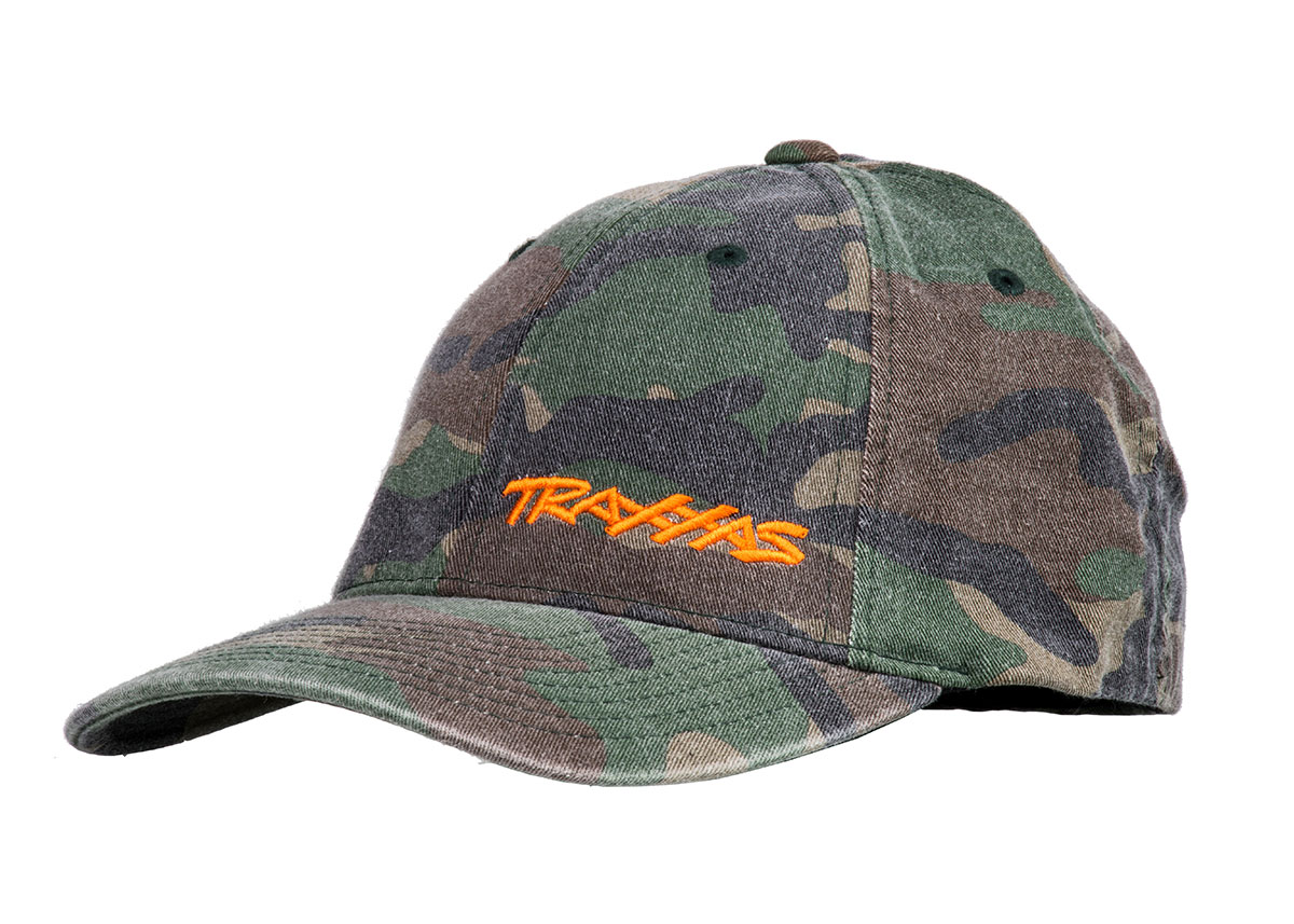 traxxas-1187-CAMO-TRAXXAS®-classic-hat-camo-green-Basecap-Schirmmütze-Truckermütze-Hipster-Look-80s-Retro-Vintage-Apparel