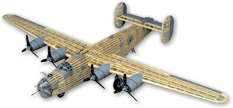 Guillow´s Consolidated B-24D Liberator (Standmodell) #2003
