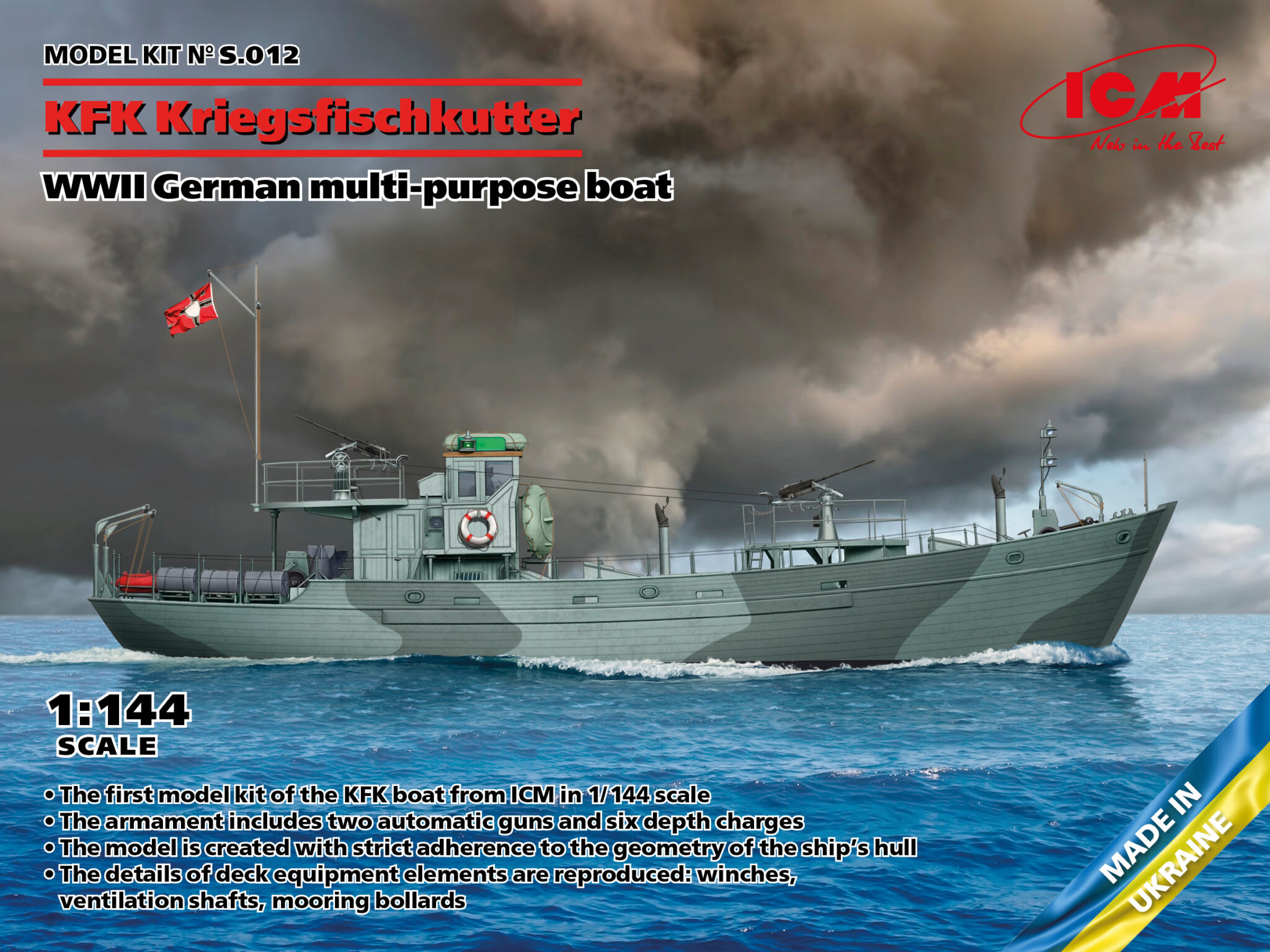icm-S012-KFK-Kriegsfischkutter-WWII-German-multi-purpose-boat icm-S012-KFK-Kriegsfischkutter-WWII-German-multi-purpose-boat