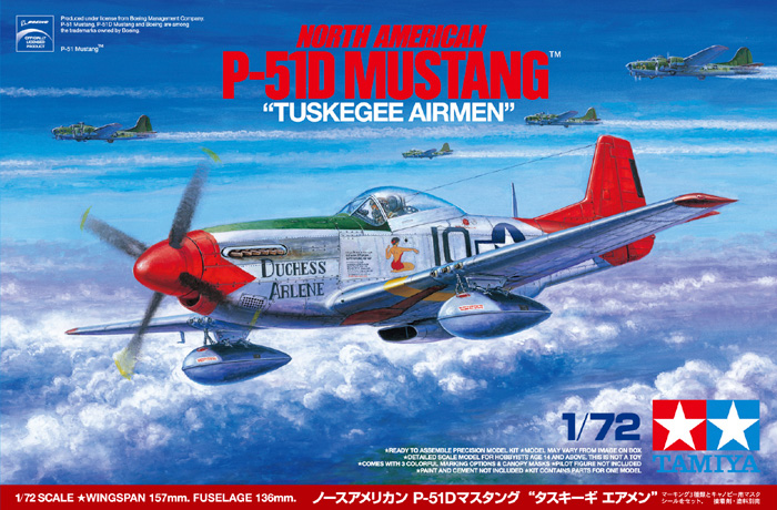 Tamiya North American P-51D Mustang "Tuskegee Airmen" #25148