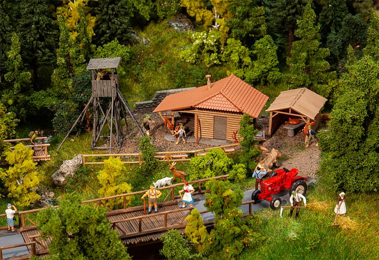 faller-130637-1-Jagdhütte-mit-Hochsitz