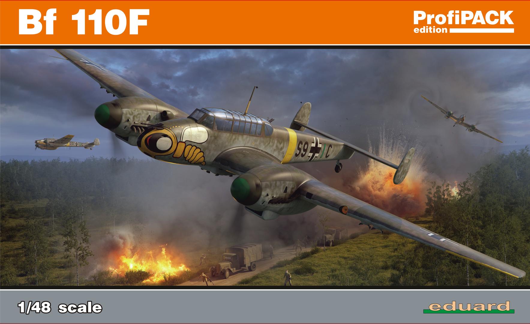 eduard-8207-Messerschmitt-Bf-110F-zweimotoriger-Jäger