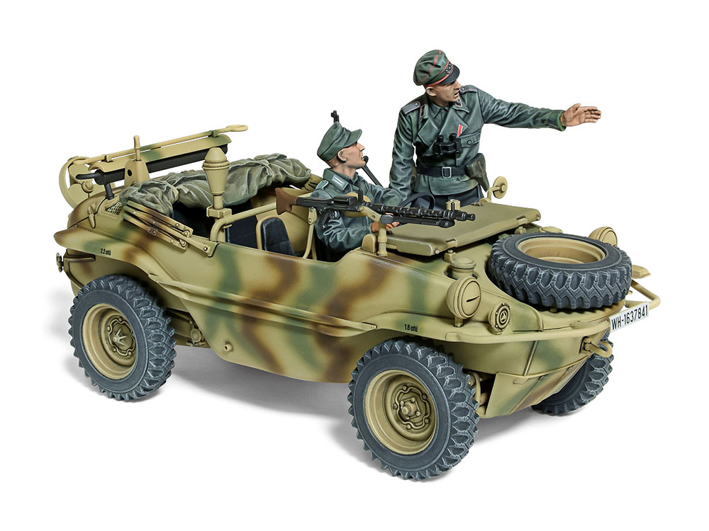 Tamiya-35393-1-Schwimmwagen-Type-166-wide-wheel-version-Tiefbettstahlfelgen-luftgekühlt