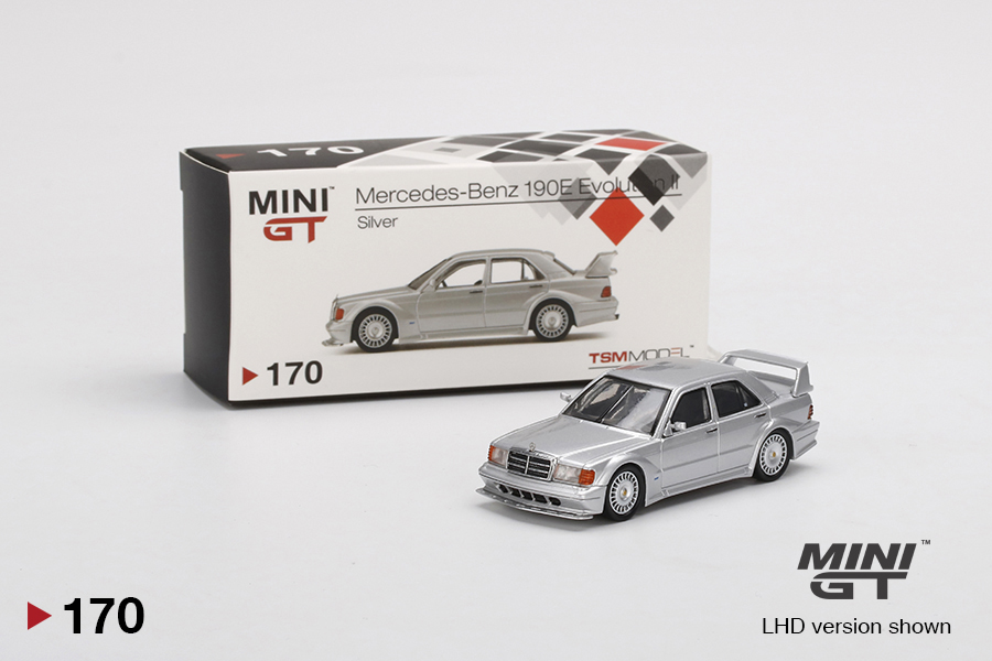 mini-gt-MGT00170-L-Mercedes-Benz-190E-2-5-16-Evolution-II-silber-metallic