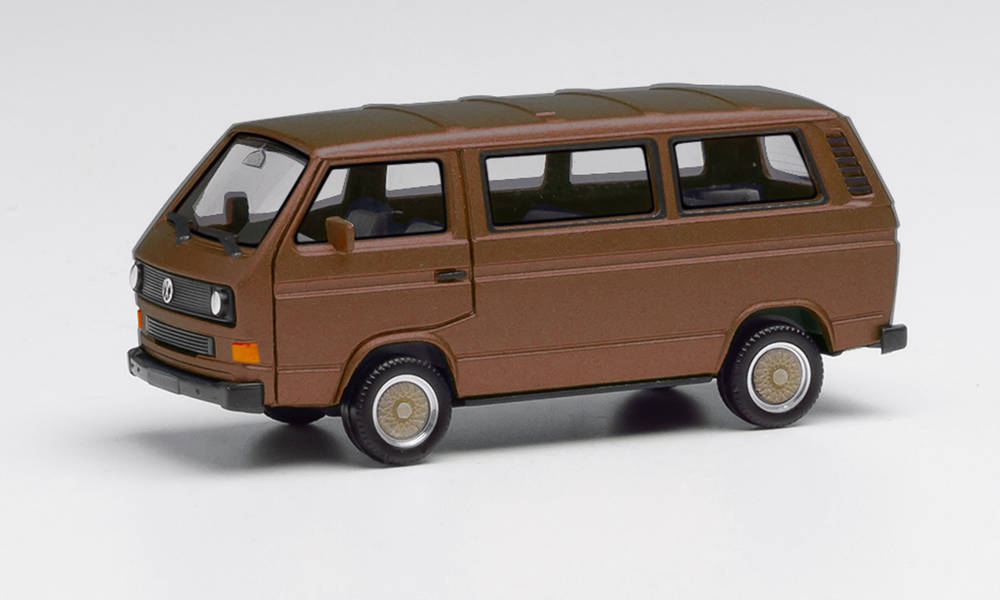 herpa-430876-002-Volkswagen-VW-T3-Bus-mit-BBS-Felgen-broncebeigemetallic