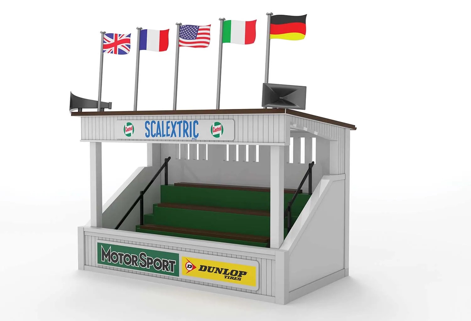 scalextric-C8190-Classic-Grandstand-Historische-60er-Jahre-Zuschauertribüne-für-Rennstrecken