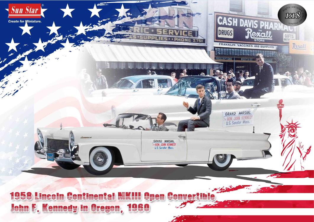 sunstar-4707-1-1958-Lincoln-Continental-Mk-III-open-convertible-John-F-Kennedy-in-Oregon-1960