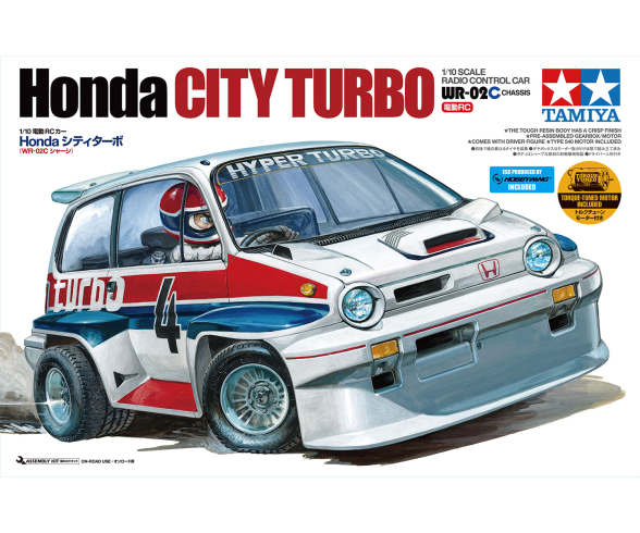Tamiya-58611-1-Honda-City-Turbo-WR-02C-limitiertes-RC-Modell-Vintage-Retro