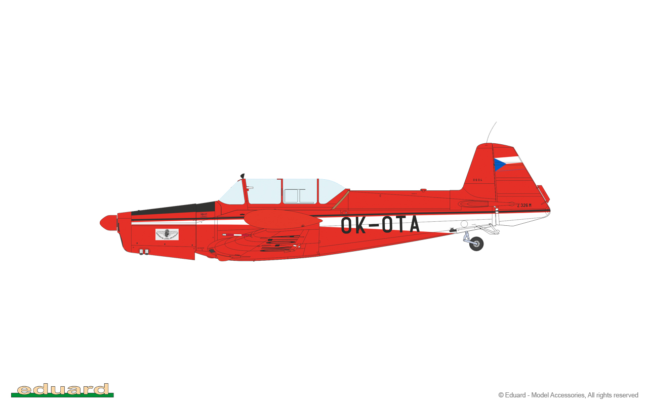 eduard-11167-8-Zlín-Z-326-Trenér-Master-Akrobatic-Kunstflugzeug-Trainer-Schulflugzeug-Tiefdecker-Sportflzeug-limited-edtion-dual-combo