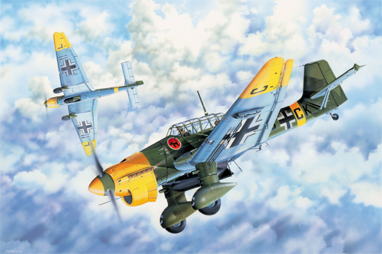 trumpeter-03214-1-Junkers-Ju-87B-2-Stuka-Sturzkampfbomber