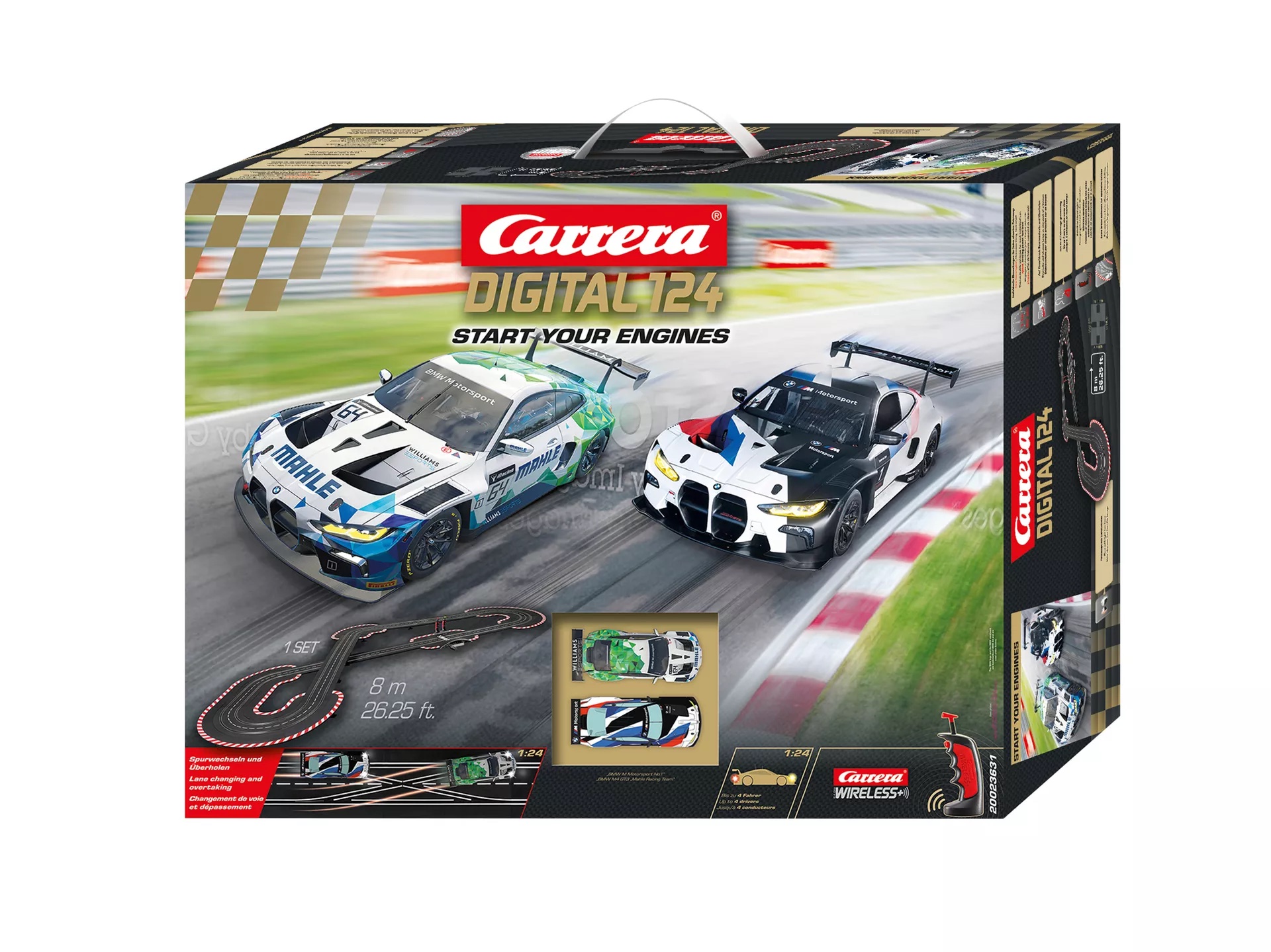 carrera-20023631-1-Start-your-engines-Digital-124-Bahnpackung-Set-BMW-M-4-Sim-Racing-Mahle-Startpackung