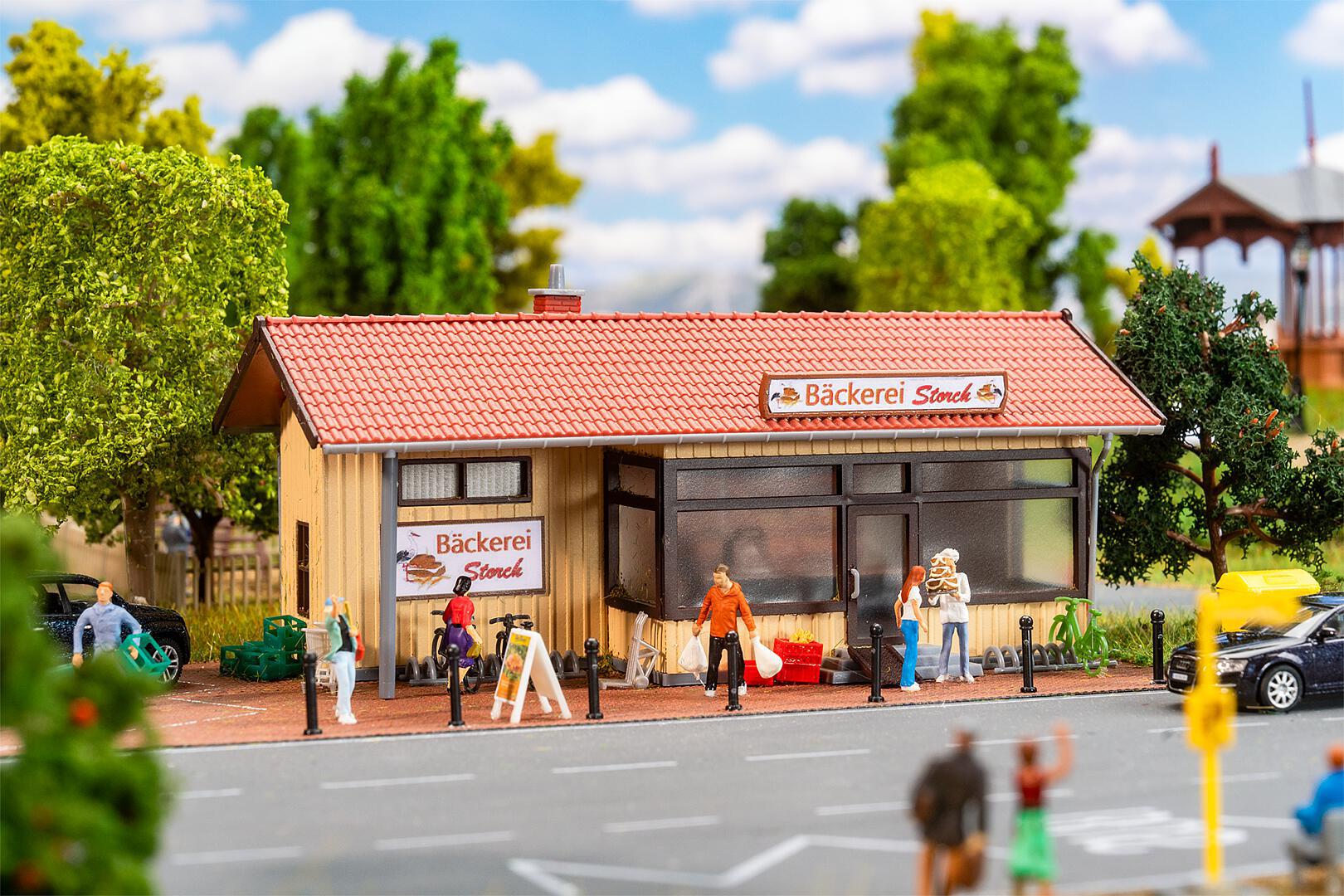 Faller-191833-1-Kleine-Bäckerei-Modellhaus-Bausatz-für-Modelleisenbahn