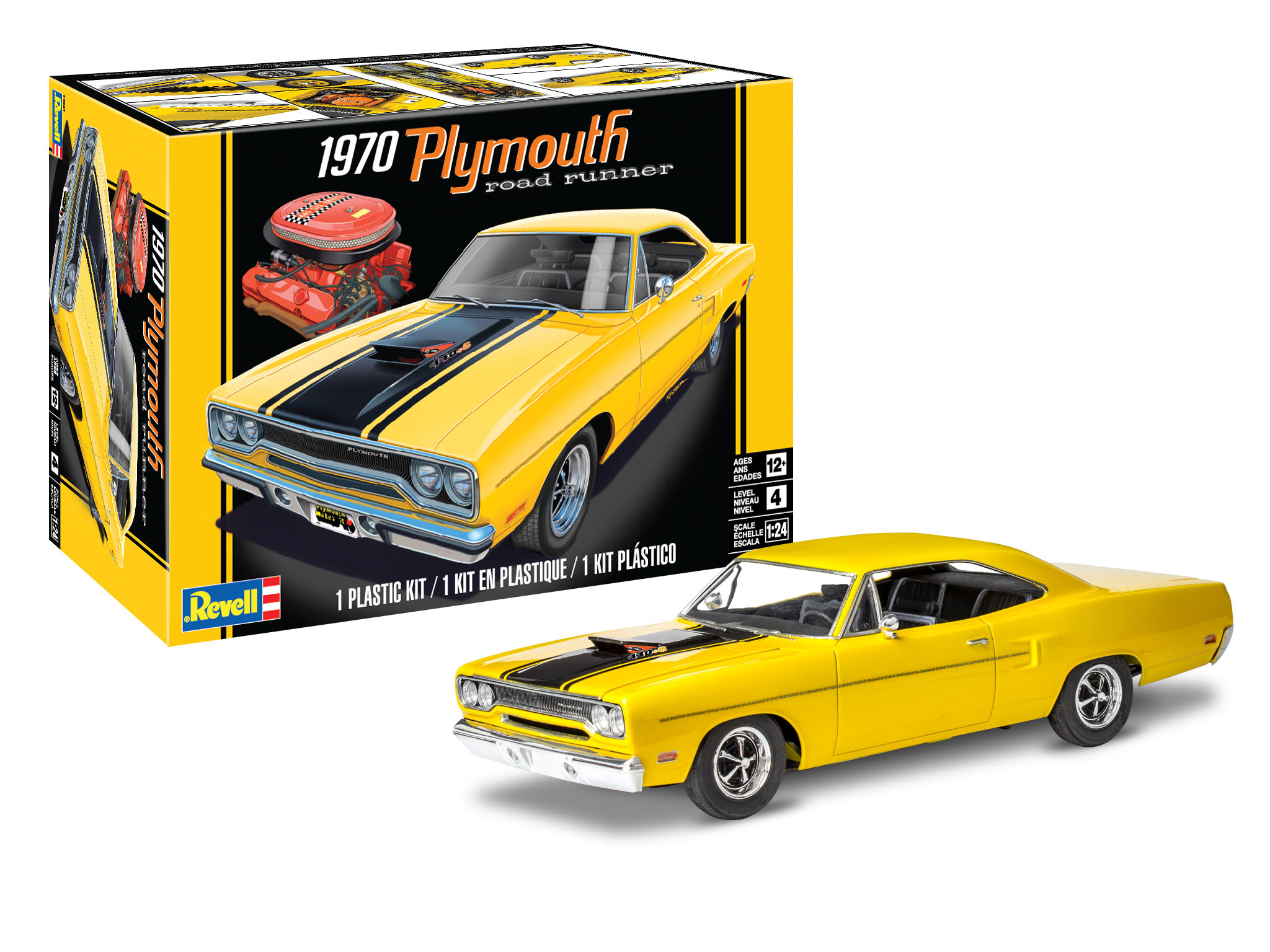 revell-14531-1-1970-Plymouth-Road-Runner-70s-Muscle-Car-Box