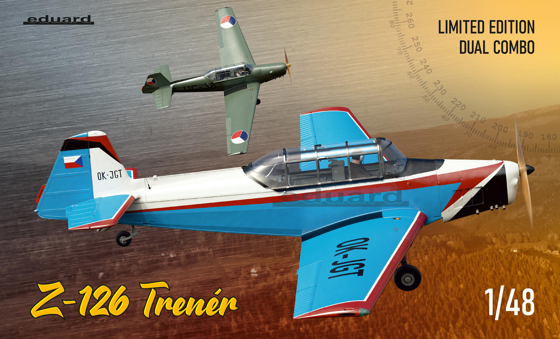 eduard-11156-1-Zlín-Z-126-Trenér-Akrobatic-Kunstflugzeug-Trainer-Schulflugzeug-Tiefdecker-Sportflzeug-limited-edtion-dual-combo