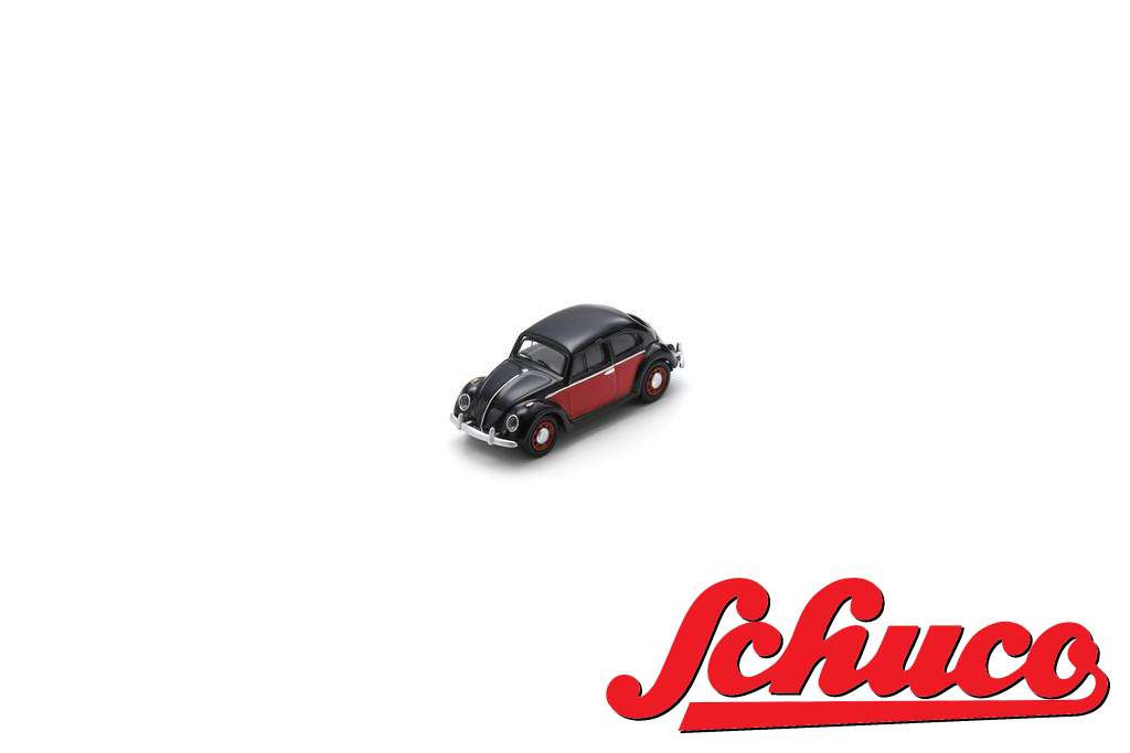 schuco-452675400-VW-Käfer-schwarz-weinrot