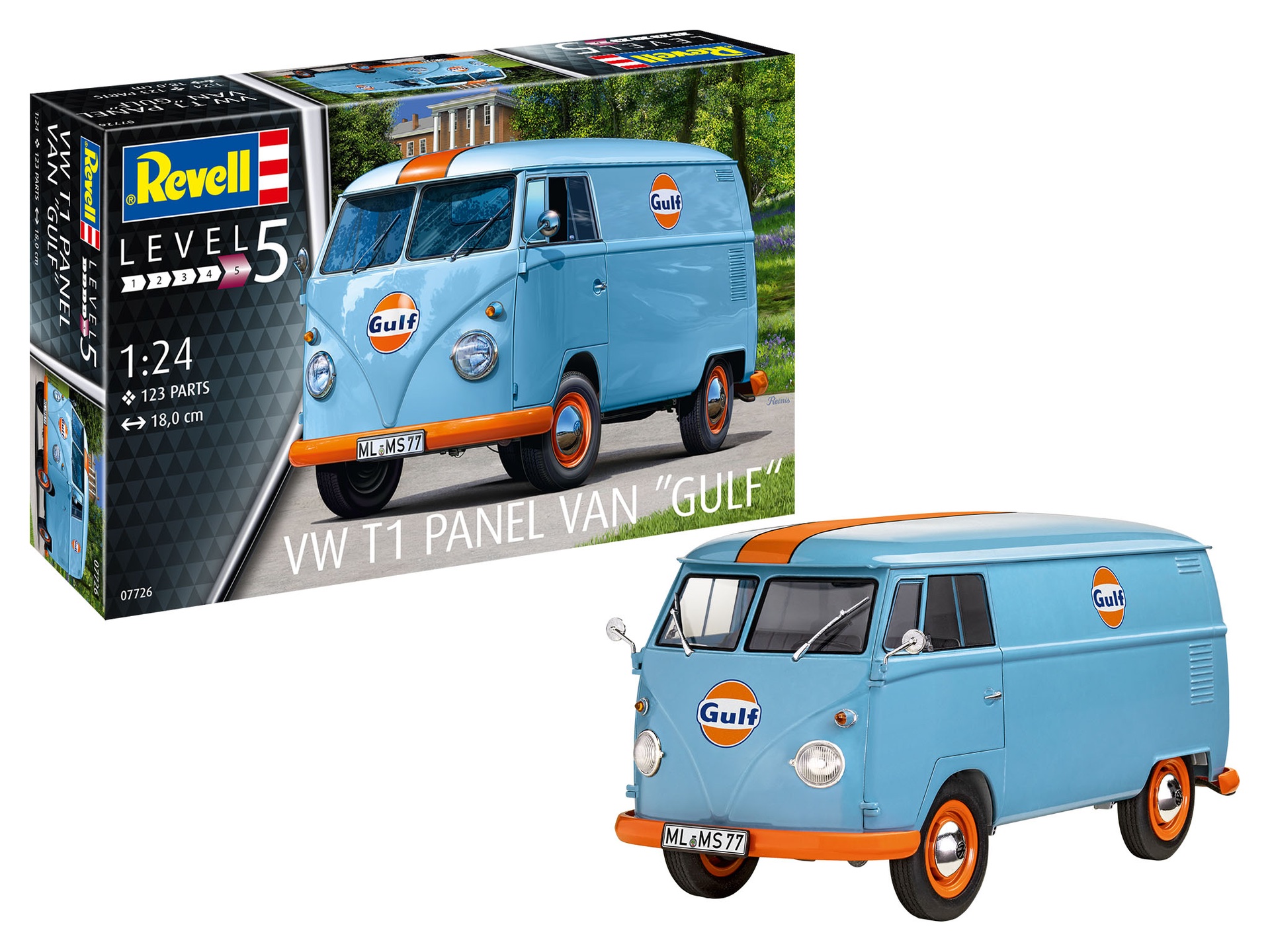 revell-07726-Volkswagen-VW-T1-Lieferwagen-Gulf-Panel-Van