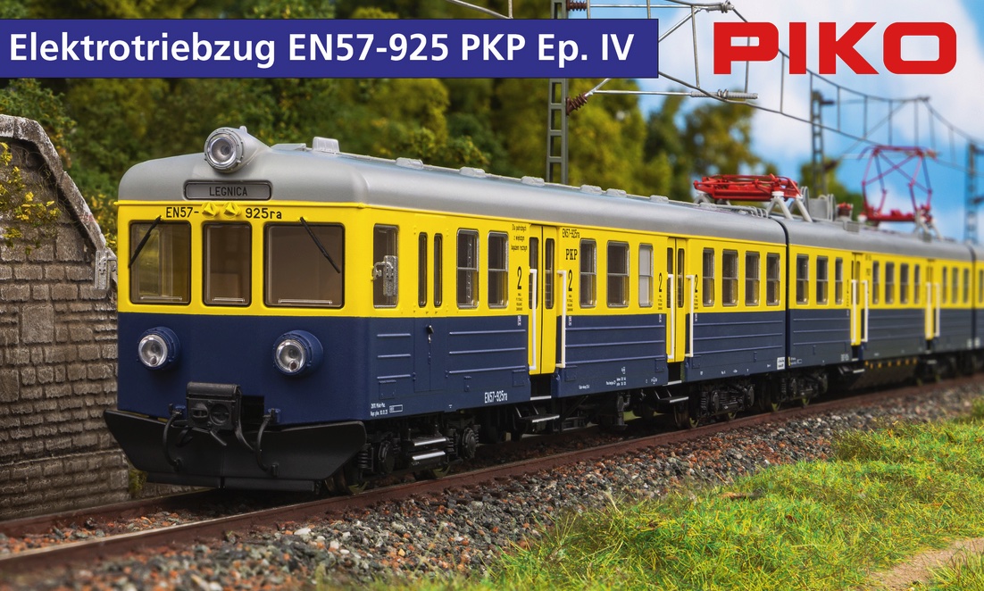 piko-51450-4-Elektrotriebzug-EN57-PKP-Polskie-Koleje-Panstwowe-Zespol-trakcyjny-Polnische-Staatsbahn-Dioramabild