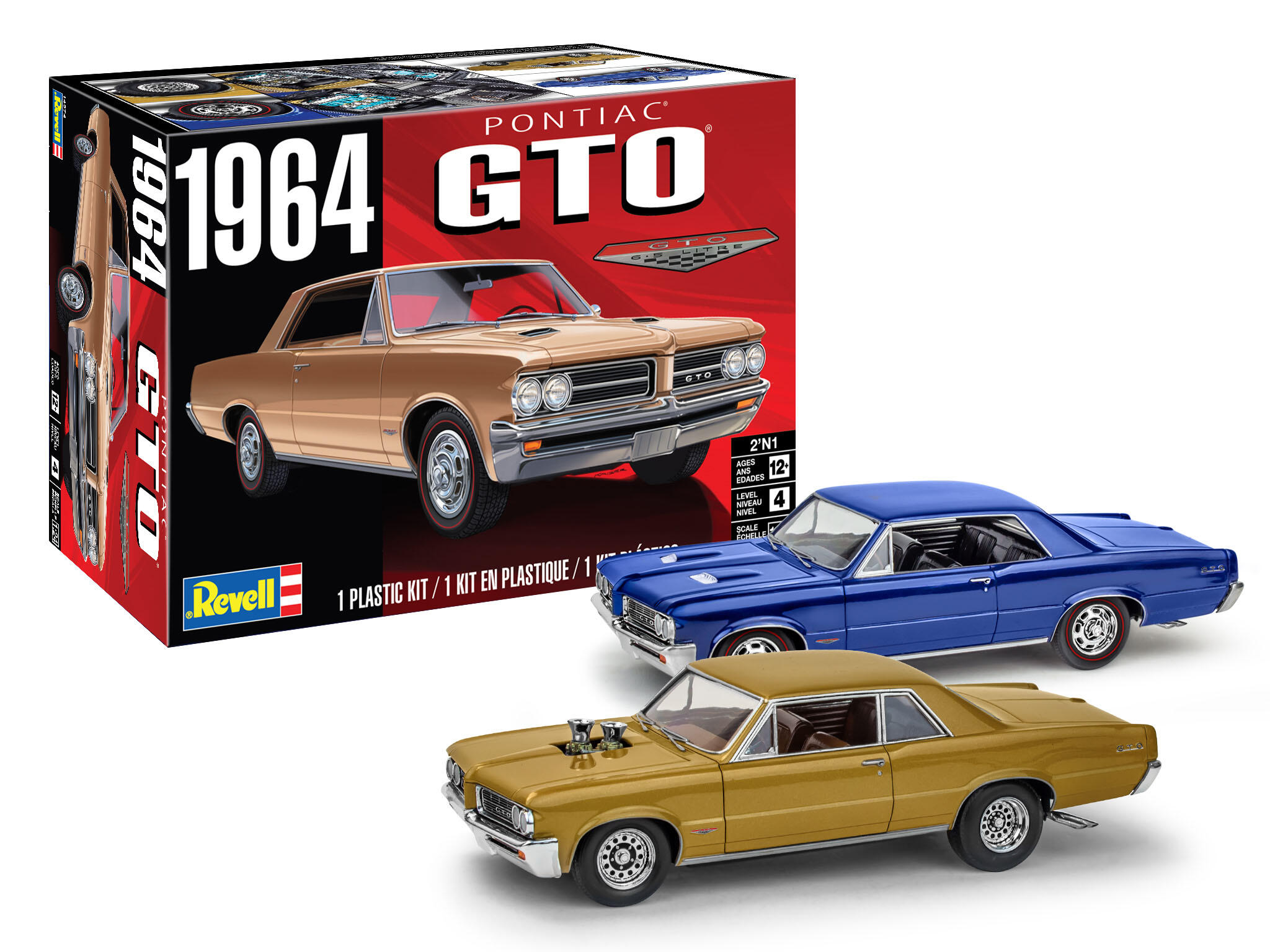 revell-14574-Pontiac-GTO-1964-Amercian-V8-muscle-car