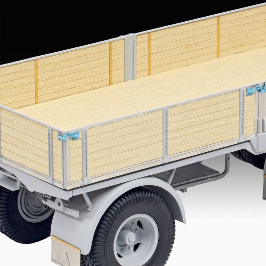 revell-07580-3-Büssing-8000-S-13-mit-Anhänger-Hängerzug-König-der-Landstraße-Trailer-Holz-Bordwände