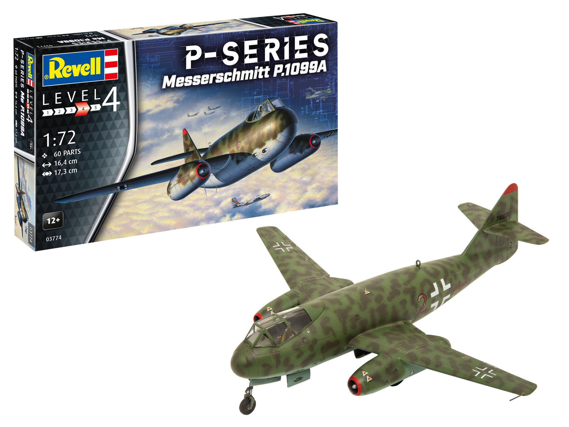 revell-03774-Messerschmitt-P1099A-P-Series-Prototyp-Modell-Versuchsflugzeug