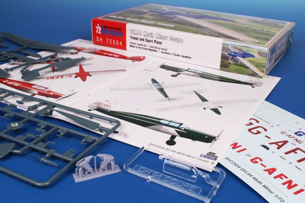 Special-hobby-SH72504-3-DH94-Moth-Minor-Coupé-travel-sport-plane-Sportflugzeug-Kleinflugzeug