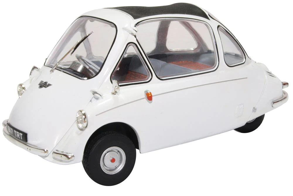 Oxford-18HE004-1-Heinkel-Kabine-Trojan-weiß-Modellauto-vorne