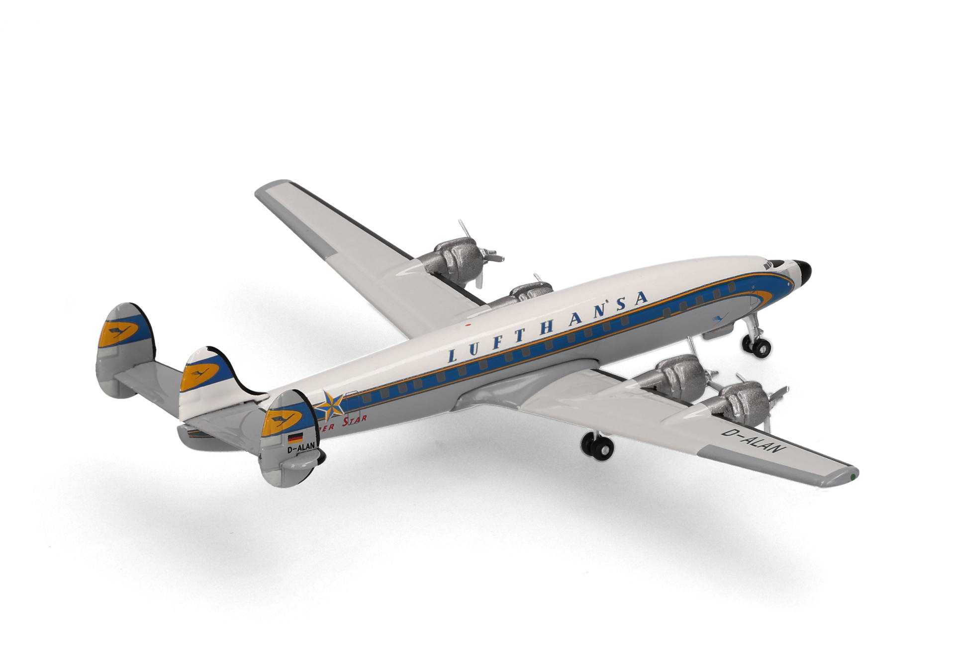 Herpa-539357-3-Lockheed-L-1649A-Super-Star-Starliner-D-ALAN-Kolbenmotor-Passagierflugzeug-hinten