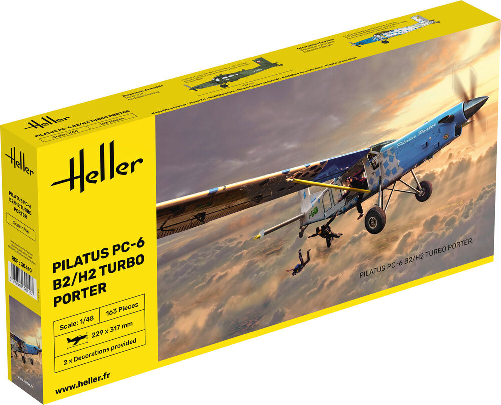 heller-30410-Pilatus-PC-6-B2-H2-Turbo-Porter-Fallschirmspringer-Absetzer
