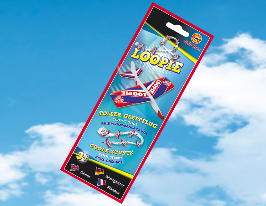 günther-Flugspiele-1439-2-Loopie-kleiner-Wurfgleiter-Spielflugzeug-Packung günther-Flugspiele-1439-2-Loopie-kleiner-Wurfgleiter-Spielflugzeug-Packung