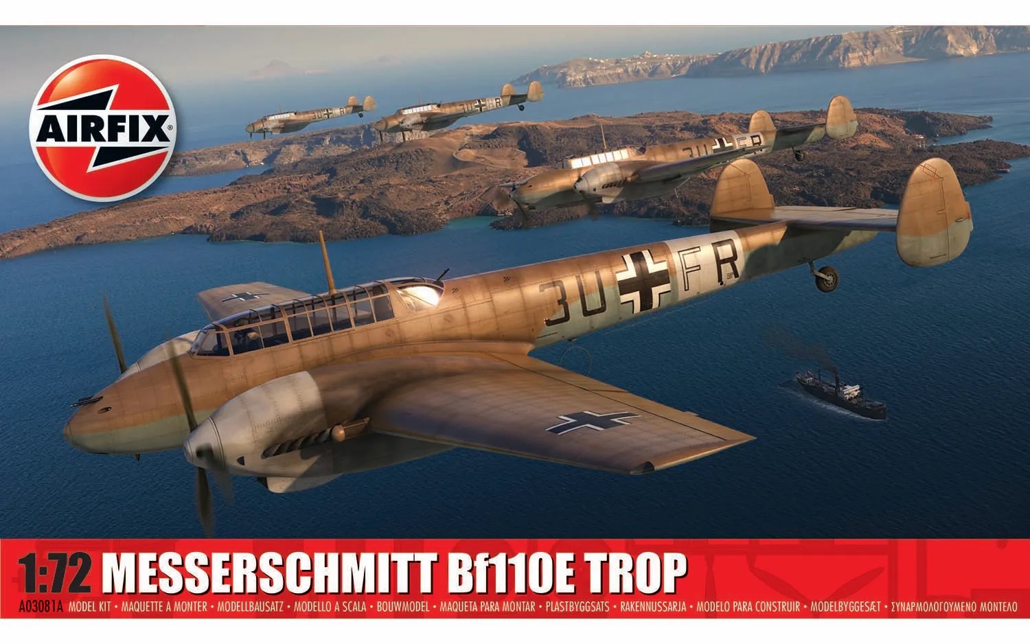 airfix-A03081A-Messerschmitt-Bf110E-Trop-zweimotoriges-Jagdflugzeug airfix-A03081A-Messerschmitt-Bf110E-Trop-zweimotoriges-Jagdflugzeug