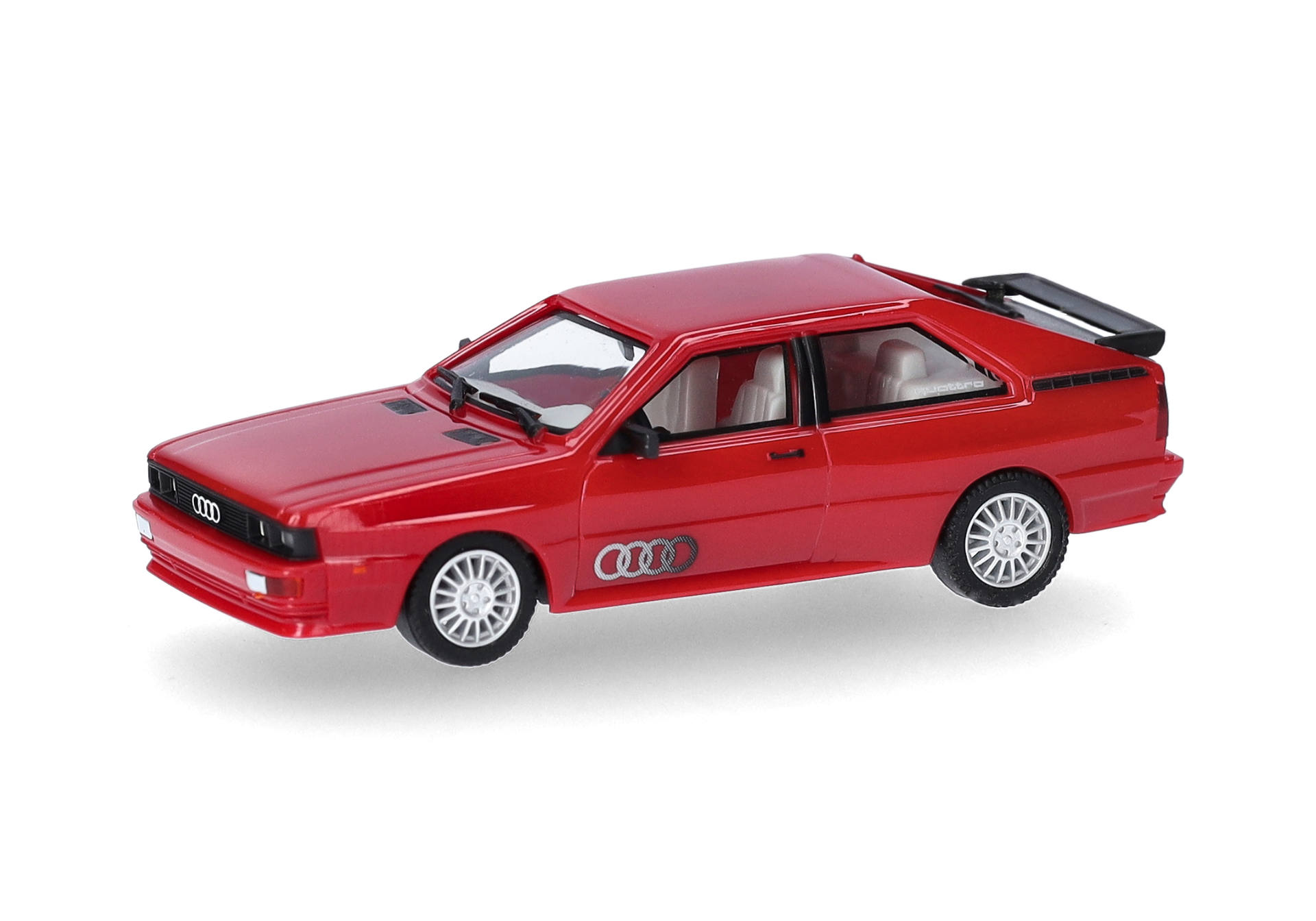 Herpa-023337-1-Audi-quattro-Urquattro-tornadorot-Modellauto-vorne