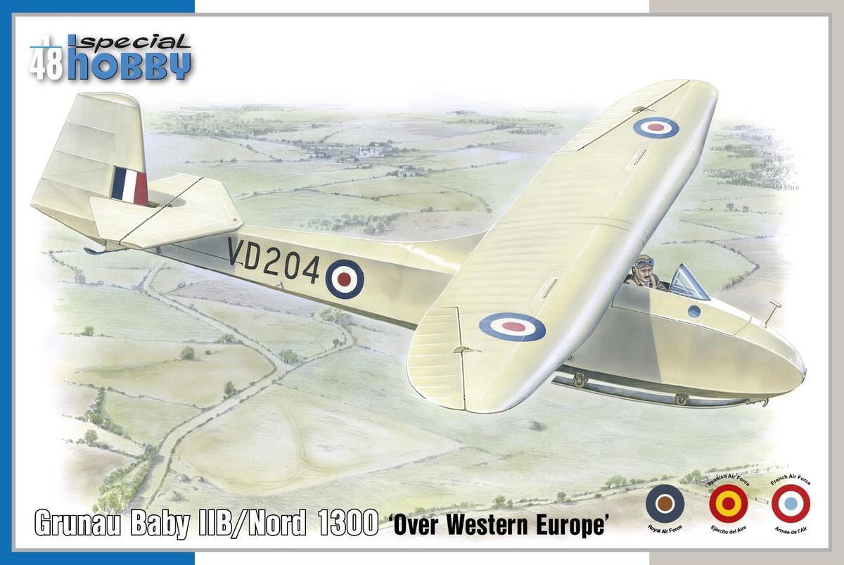 specialhobby-SH48203-Grunau-Baby-IIB-Nord-1300-Over-Western-Europe specialhobby-SH48203-Grunau-Baby-IIB-Nord-1300-Over-Western-Europe