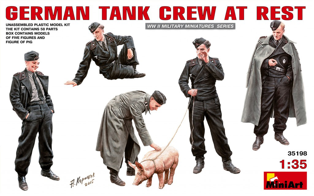 miniart-35198-Deutsche-Panzerbesatzung-während-einer-Pause-mit-Wutz-Schwein miniart-35198-Deutsche-Panzerbesatzung-während-einer-Pause-mit-Wutz-Schwein