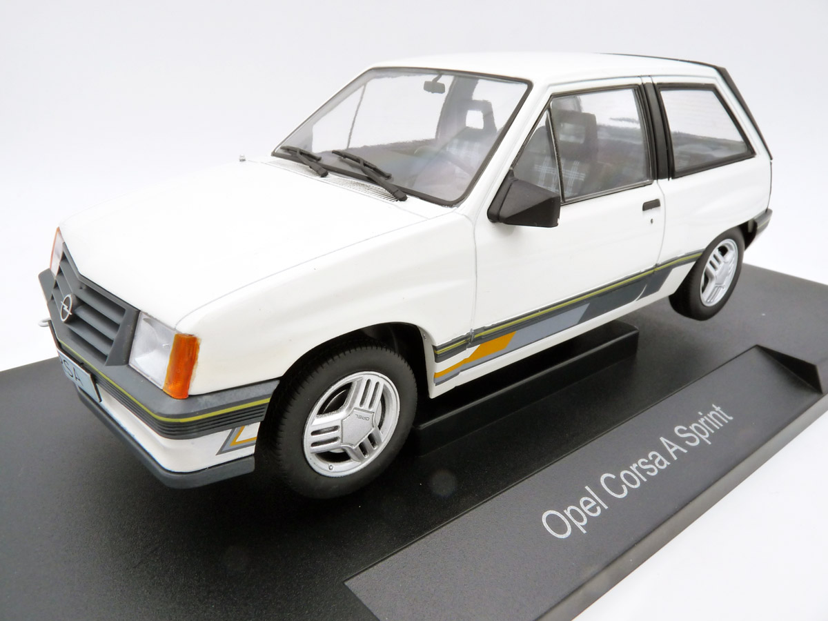 Model-car-group-MCG18432-1-Opel-Corsa-A-13i-Sprint-R-Irmscher-polarweiß-vorne