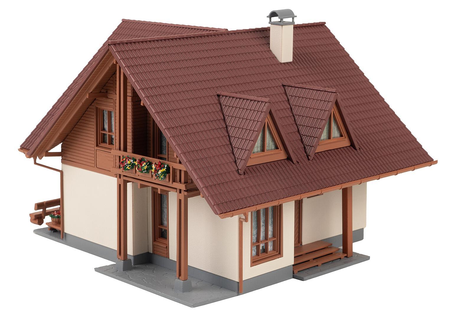 faller-130659-3-Einfamilienhaus-Rustica-Wintergarten-Terrasse