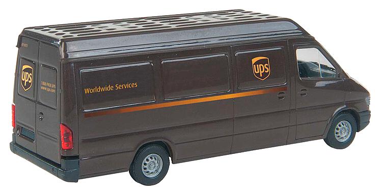 walthers-949-12200-2-UPS-Zustellfahrzeug-Lieferwagen-Paketdienst-Worldwide-Services-Lackierung