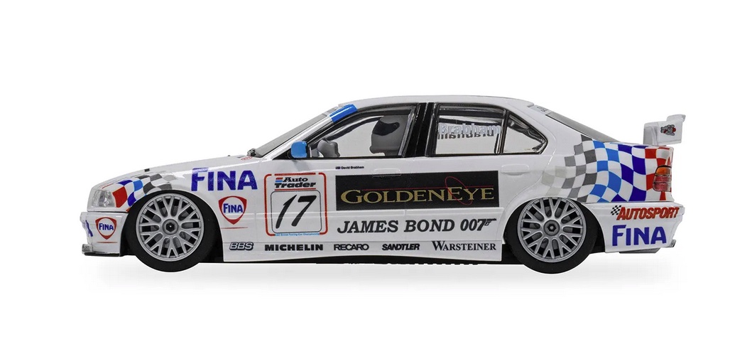 Scalextric-C4574-2-BMW-320i-Supertourer-E36-BTCC-1995-David-Brabham-Goldeneye-Works-Car