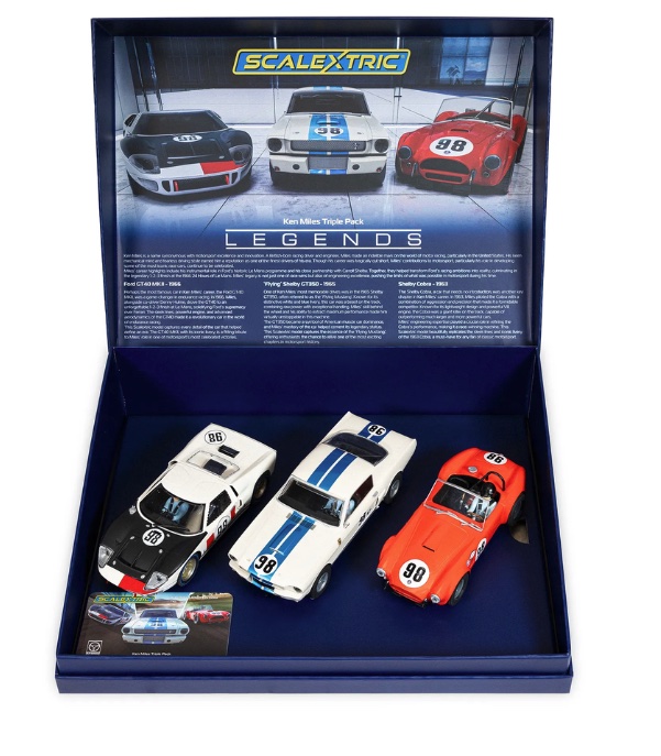 Scalextric-C4619A-1-Ken-Miles-triple-car-set-gift-box-Geschenkidee